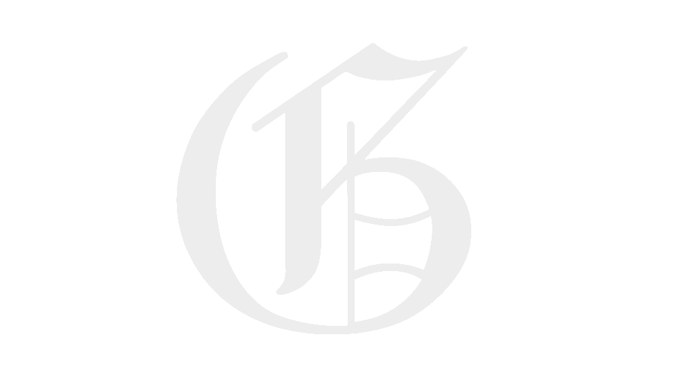 Ein großer, stilisierter Buchstabe „G“ mit einem kleineren, verzierten „B“ darin, beide in Hellgrau auf weißem Hintergrund – ideal für ein Gasthaus oder einen Catering-Betrieb im Main-Kinzig-Kreis.